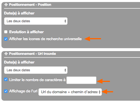 New display options in your SEO reports